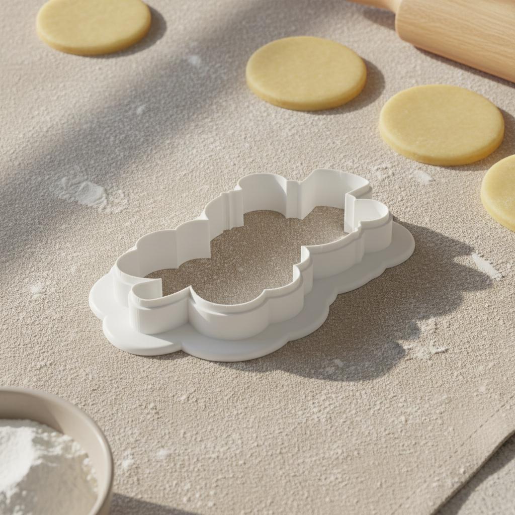 St Patricks Day Bear Cookie Cutter - Irish Holiday Baking - 3D Printed