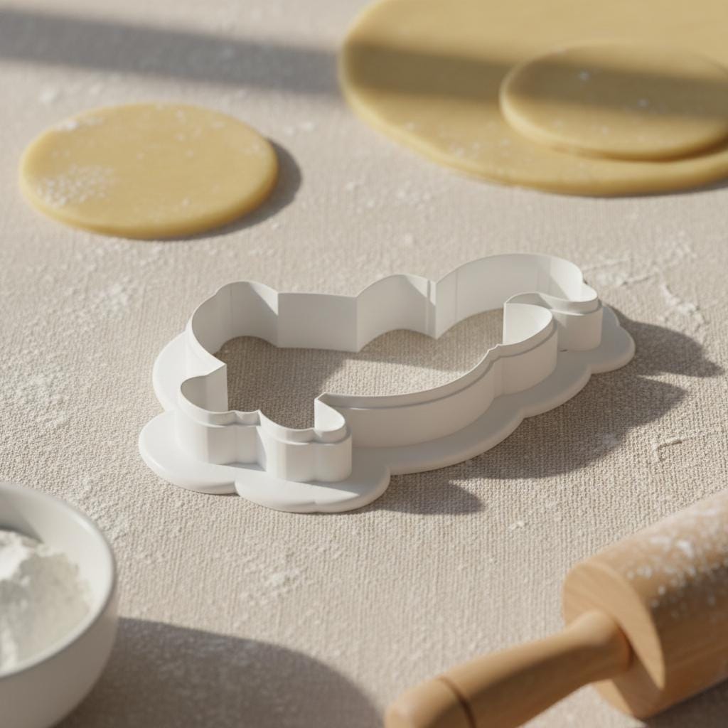 Goose with Bow Cookie Cutter  Baby Shower Baking