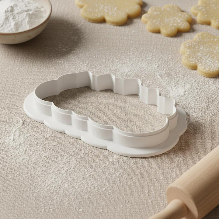 Birthday Candles Cookie Cutter with Banner, 3D Printed