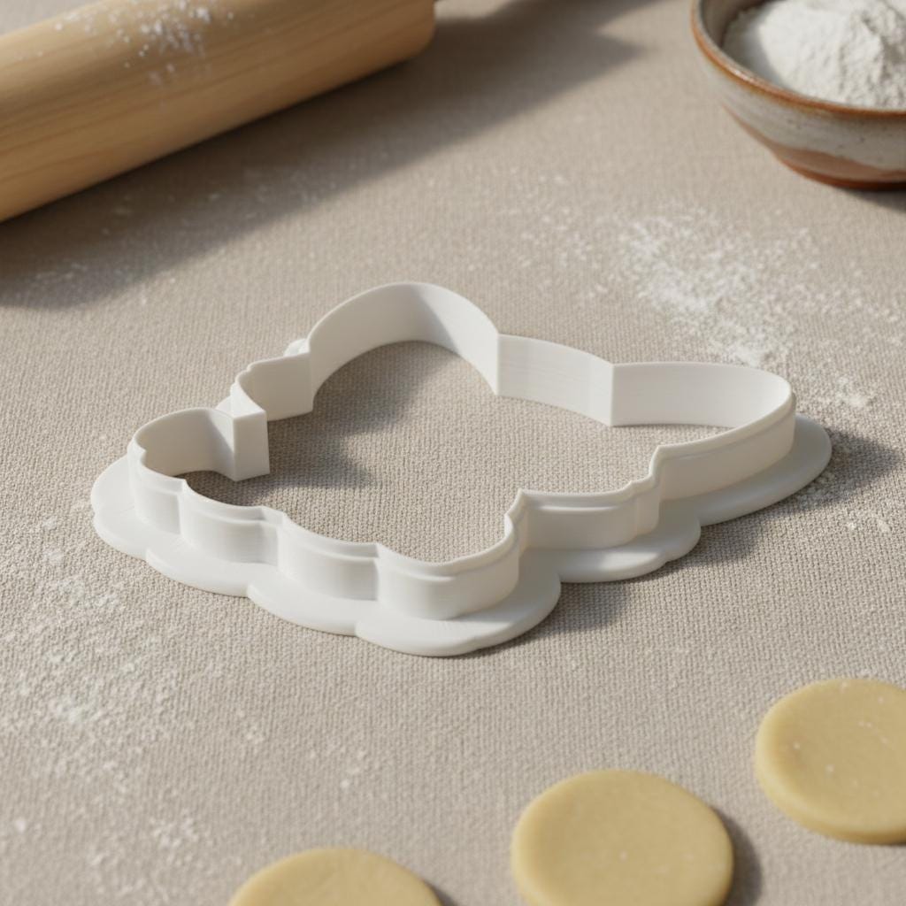 Corgi Cookie Cutter, 3D Printed for Sugar Cookies and Fondant