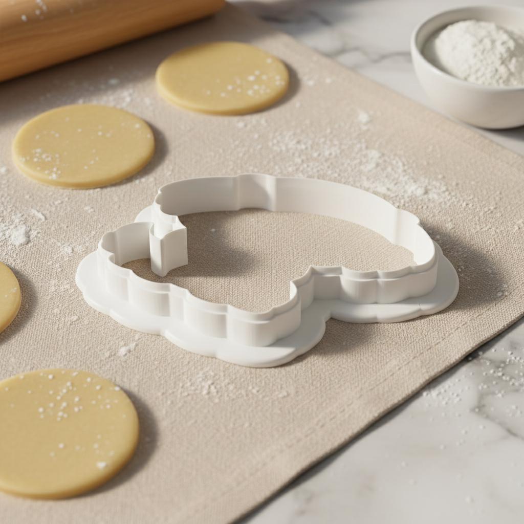 Golden Retriever Cookie Cutter, 3D Printed for Fondant