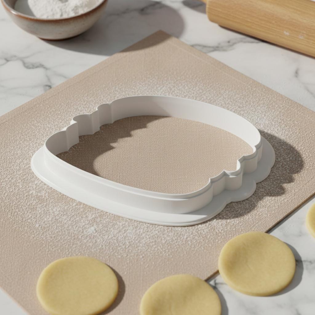 Burger Cookie Cutter, Hamburger Fondant Tool, 3D Printed for Sugar Cookies