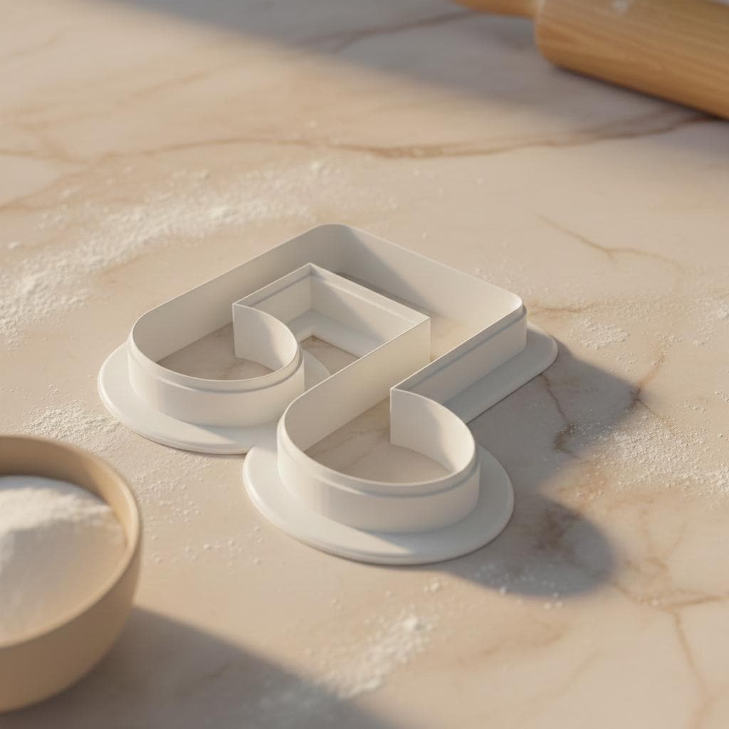 Music Note Cookie Cutter for Fondant &amp; Cookie Dough | 3D Printed