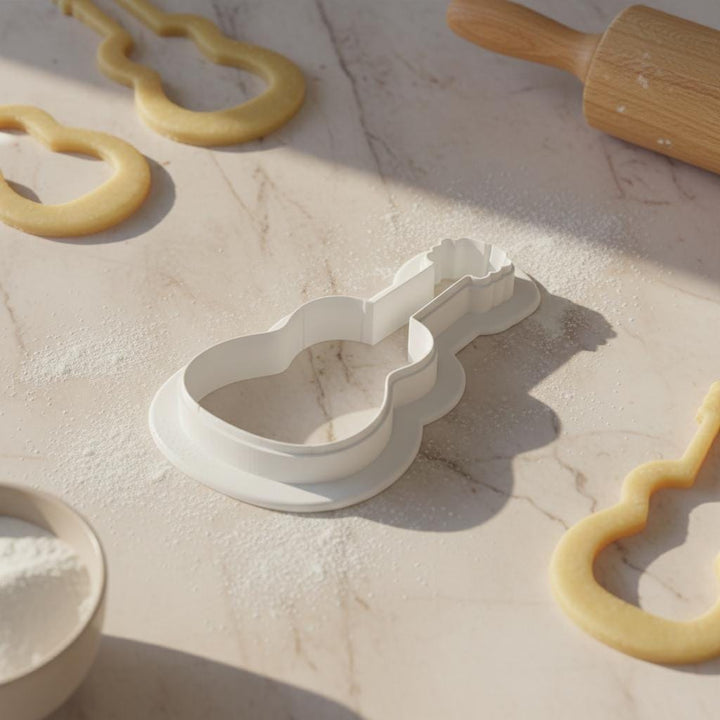 Acoustic Guitar Cookie Cutter, 3D Printed for Fondant &amp; Cookie Dough