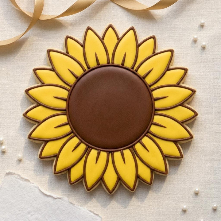 Sunflower Cookie Cutter  Fall Flower, Rustic Wedding Cookies, Floral Baking Tool, Gift for Bakers