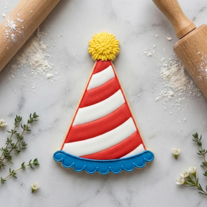 Party Hat Cookie Cutter, 3D Printed for Sugar Cookies &amp; Fondant