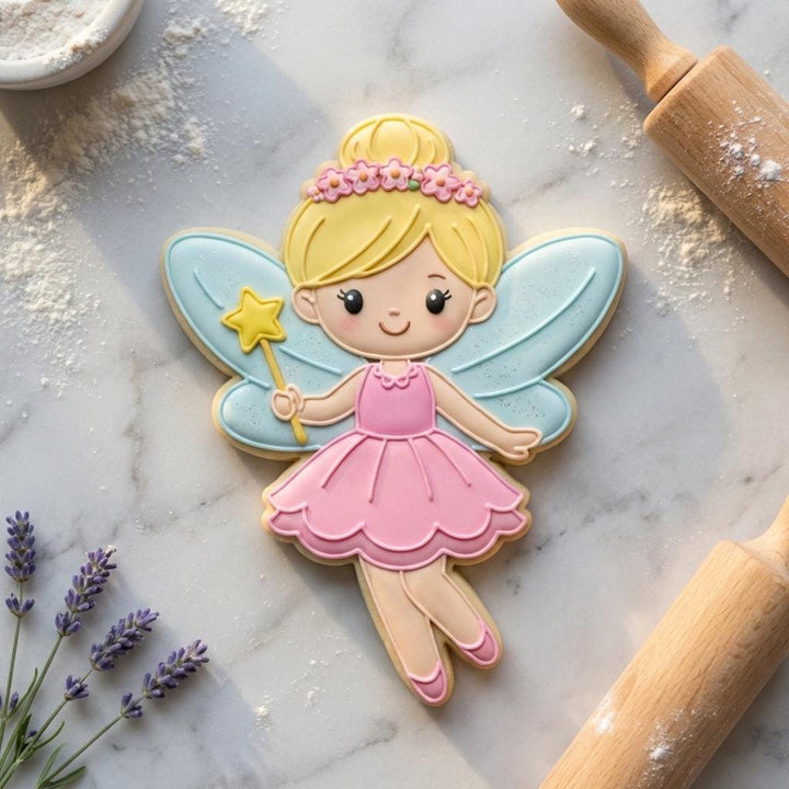 Fairy Cookie Cutter - Princess Party Cookie - 3D Printed