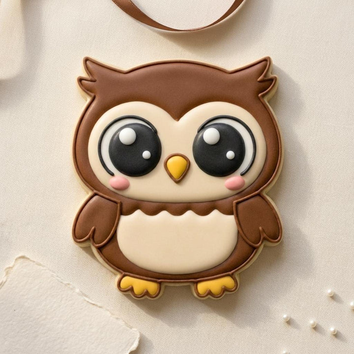 Owl Cookie Cutter, 3D Printed Woodland Animal Fondant Cutter