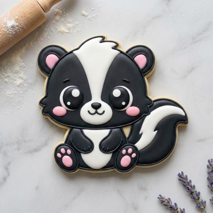 Skunk Cookie Cutter, 3D Printed Woodland Animal