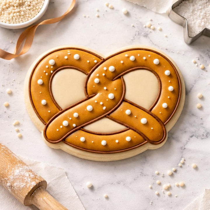 Pretzel Cookie Cutter for Sugar Cookies &amp; Fondant, 3D Printed