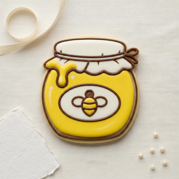 Honey Jar Cookie Cutter, 3D Printed for Sugar Cookies &amp; Fondant
