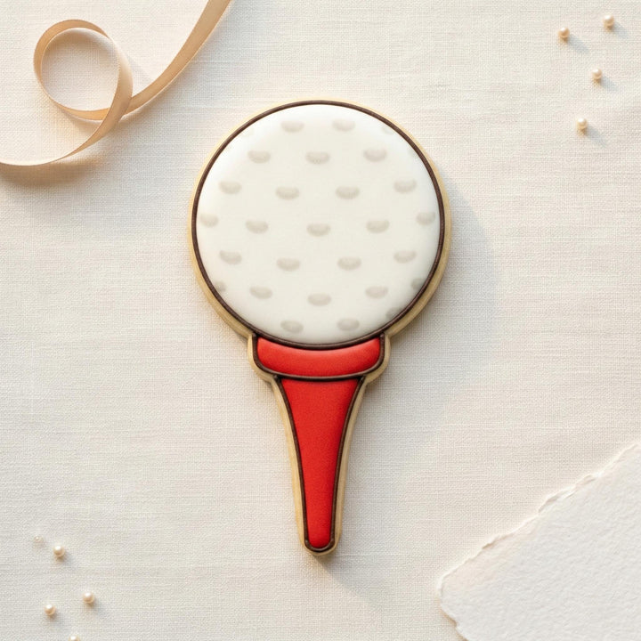 Golf Ball on Tee Cookie Cutter, 3D Printed for Cookies and Fondant