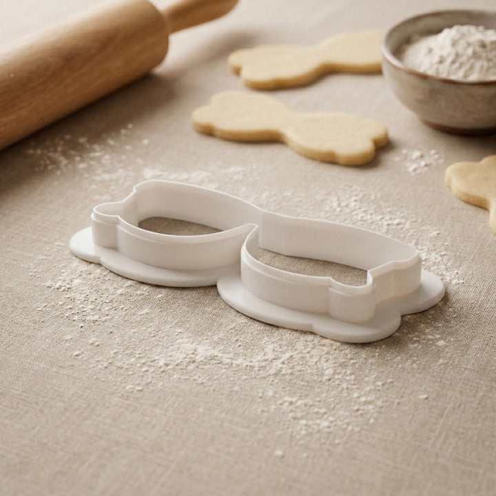 Cat Eye Sunglasses Cookie Cutter, Fondant Cutter for Sugar Cookies, 3D Printed