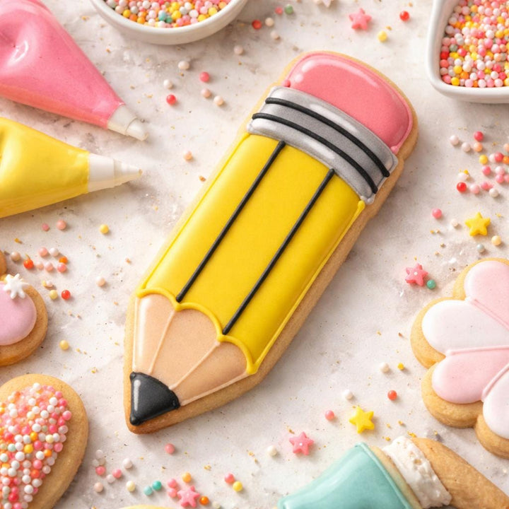 Pencil Cookie Cutter: 3D Printed for Cookies or Fondant