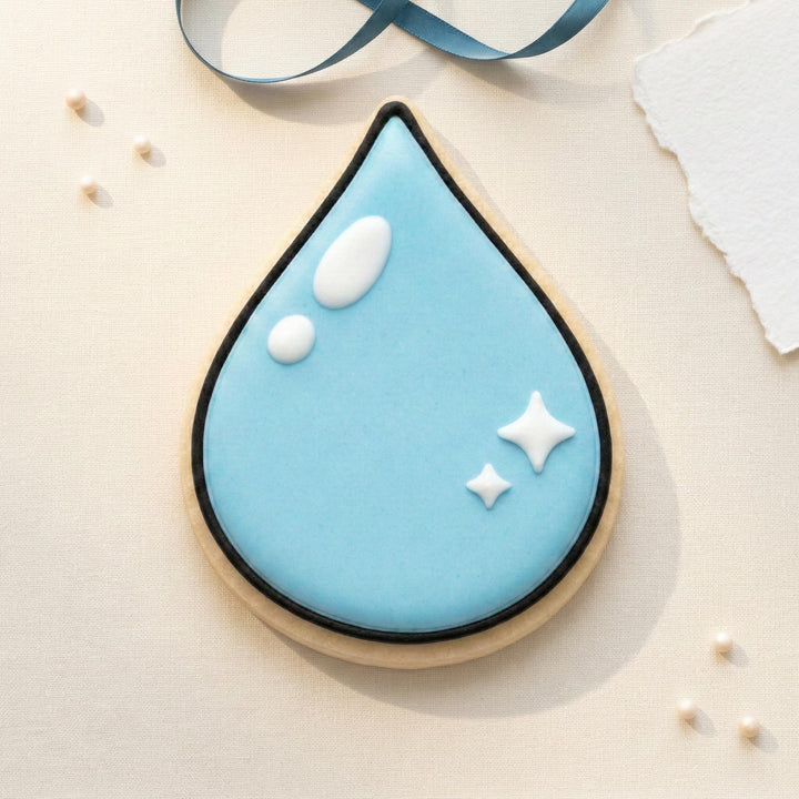 Raindrop Cookie Cutter, 3D Printed for Sugar Cookies &amp; Fondant