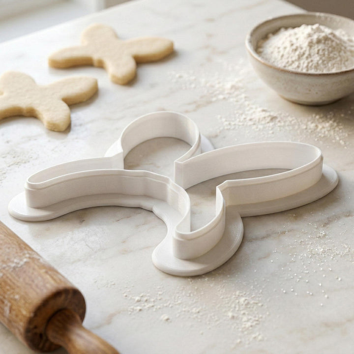 Bunny Ears Headband Cookie Cutter with Bow, 3D Printed for Easter Cookies and Fondant