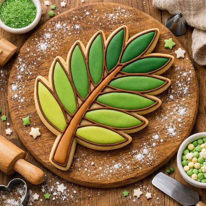 3D Printed Palm Leaf Cookie Cutter, Sunday Fondant Cutter