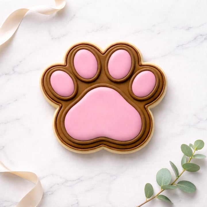 Paw Print Cookie Cutter, 3D Printed | Dog &amp; Cat | Cookies and Fondant