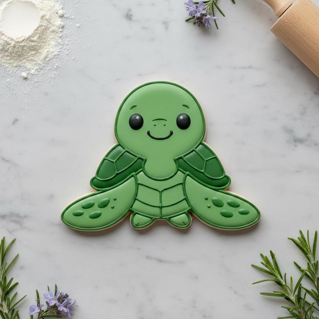 Sea Turtle Cookie Cutter | Beach Ocean Party Baking Tool