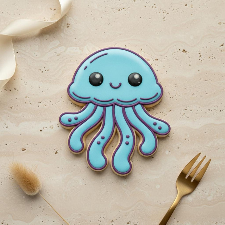 Jellyfish Cookie Cutter for Fondant &amp; Cookie Dough, 3D Printed