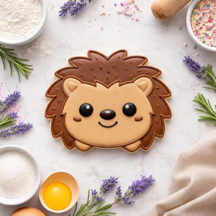Hedgehog Face Cookie Cutter | 3D Printed | Fondant &amp; Cookie Dough