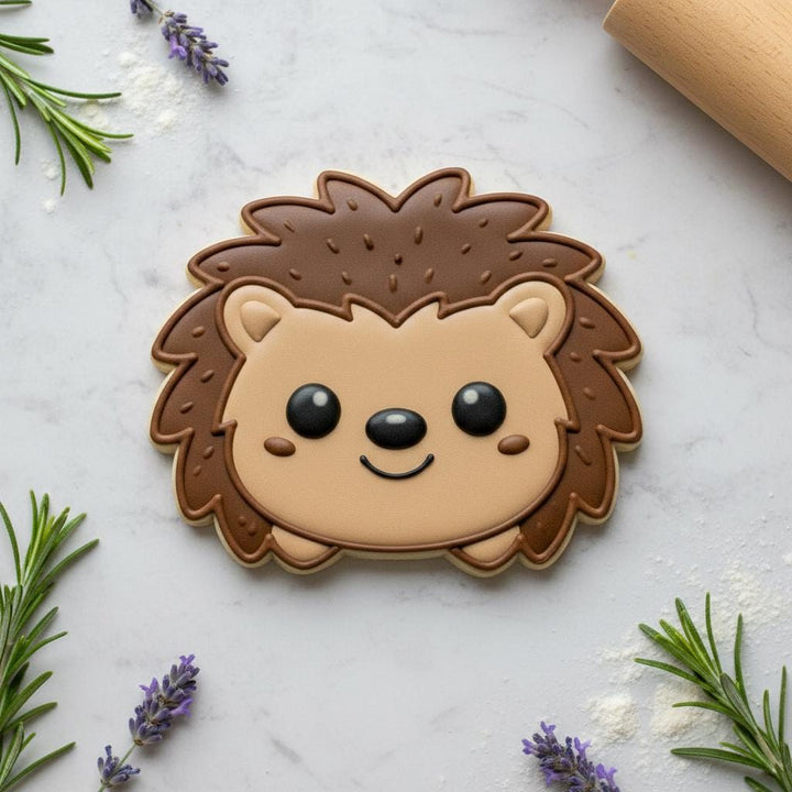 Hedgehog Face Cookie Cutter | 3D Printed | Fondant &amp; Cookie Dough