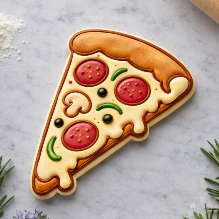 Pizza Slice Cookie Cutter | 3D Printed | Fondant &amp; Cookie Dough