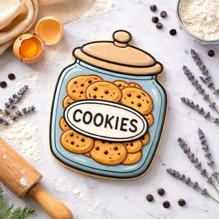 Cookie Jar Cookie Cutter | 3D Printed Fondant Dough Tool
