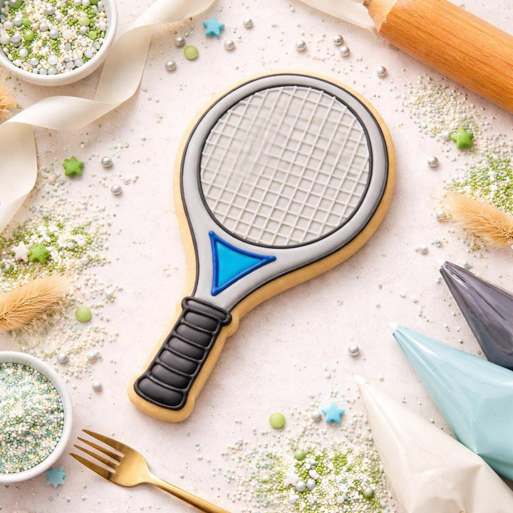 Tennis Racket Cookie Cutter, 3D Printed for Fondant and Cookie Dough