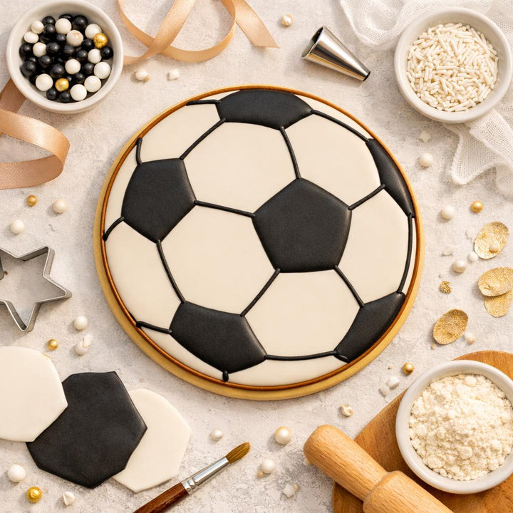 Soccer Ball Cookie Cutter for Fondant and Cookie Dough