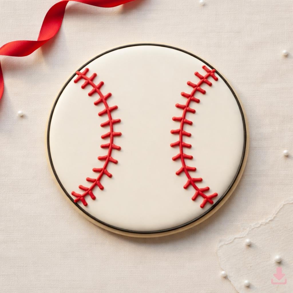 Baseball Cookie Cutter, 3D Printed for Cookie Dough &amp; Fondant