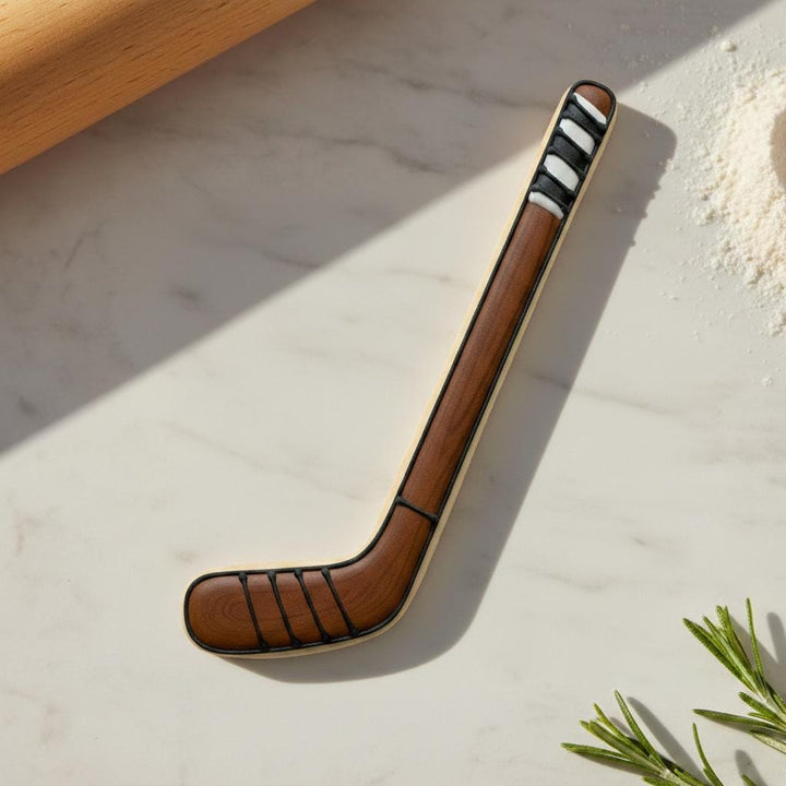 Hockey Stick Cookie Cutter, 3D Printed for Fondant and Cookie Dough