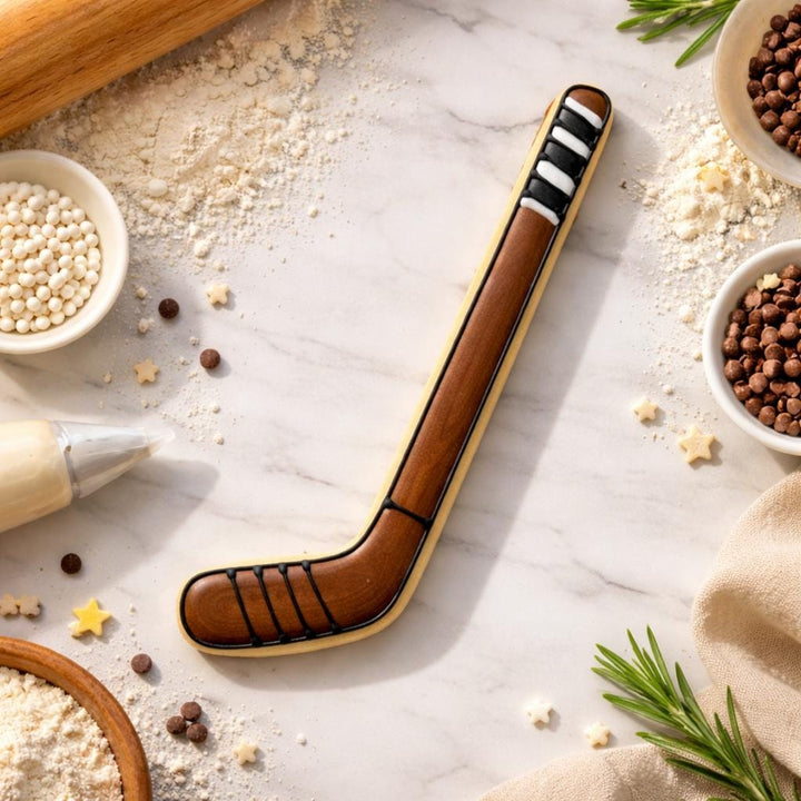 Hockey Stick Cookie Cutter, 3D Printed for Fondant and Cookie Dough