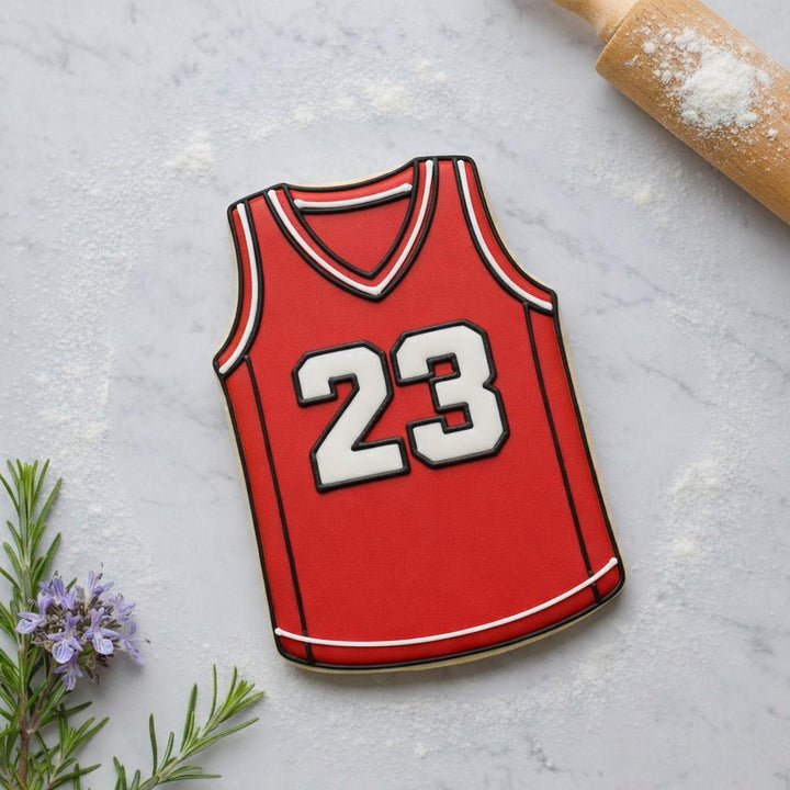 Basketball Jersey Cookie Cutter, 3D Printed for Fondant &amp; Cookie Dough