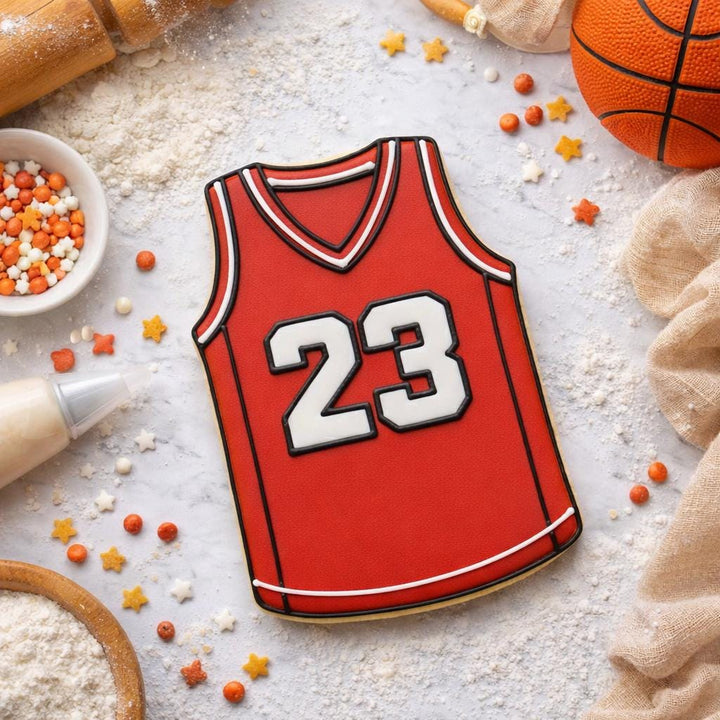 Basketball Jersey Cookie Cutter, 3D Printed for Fondant &amp; Cookie Dough