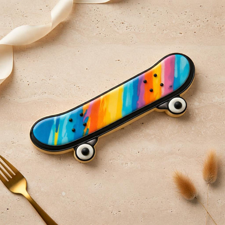 Skateboard Cookie Cutter, 3D Printed for Sugar Cookies &amp; Fondant