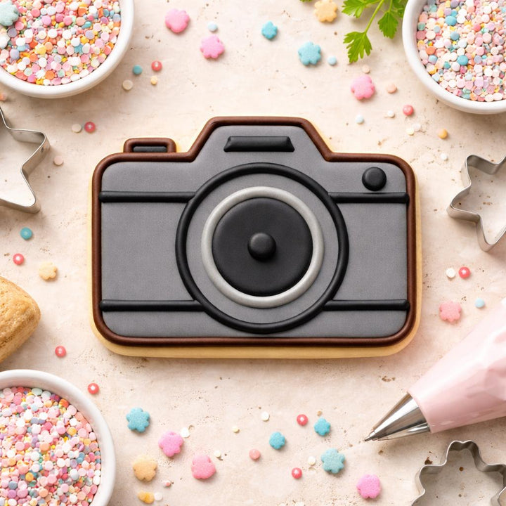 Camera Cookie Cutter, 3D Printed for Fondant &amp; Cookie Dough