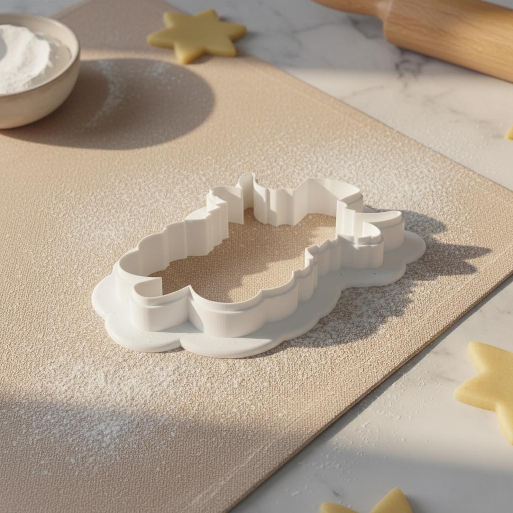 Highland Cow Shamrock Cookie Cutter, St Patrick&