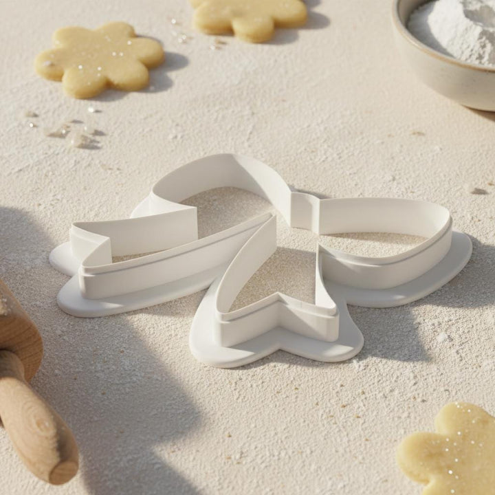 Pink Bow Cookie Cutter, 3D Printed PLA+, Baby Shower Baking