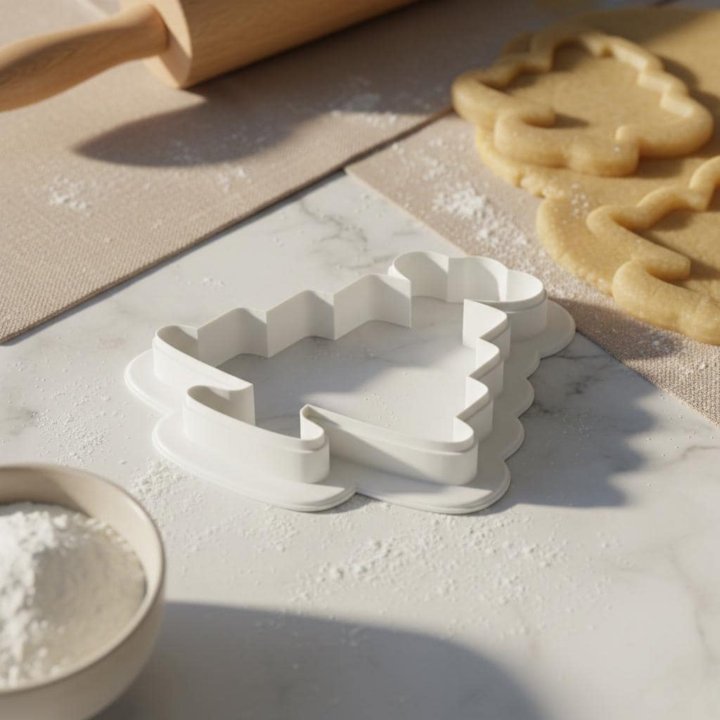 Tiered Wedding Cake Cookie Cutter on Stand, 3D Printed for Bridal Shower Cookies &amp; Fondant