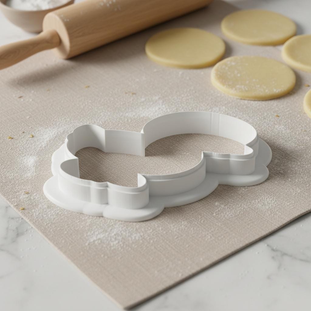 Baby Duck Cookie Cutter, 3D Printed