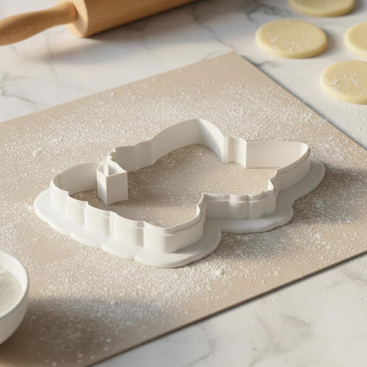 Wolf Cookie Cutter, 3D Printed, Woodland Animal, for Sugar Cookies and Fondant