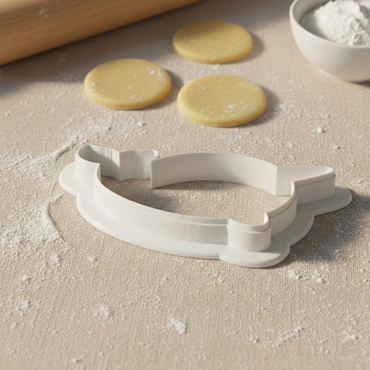 Narwhal Cookie Cutter | 3D Printed | Fondant &amp; Cookie Dough