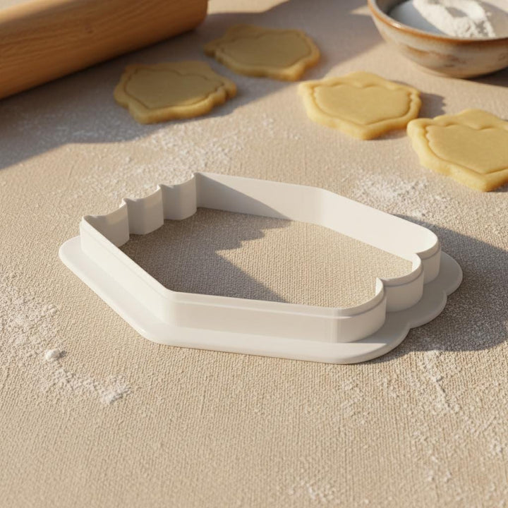 Book Stack Cookie Cutter, 3D Printed for Fondant and Cookie Dough