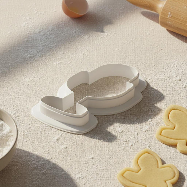 Retro Microphone Cookie Cutter for Fondant and Cookie Dough, 3D Printed