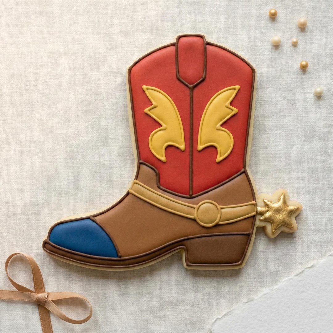 Cowboy Boot Cookie Cutter, 3D Printed for Cookies &amp; Fondant