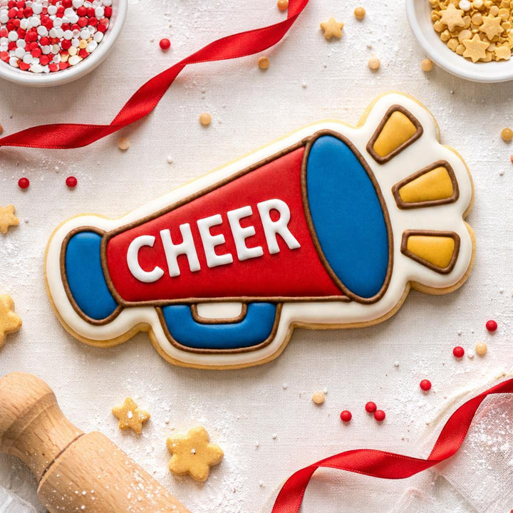 Cheer Megaphone Cookie Cutter, 3D Printed for Cookies &amp; Fondant