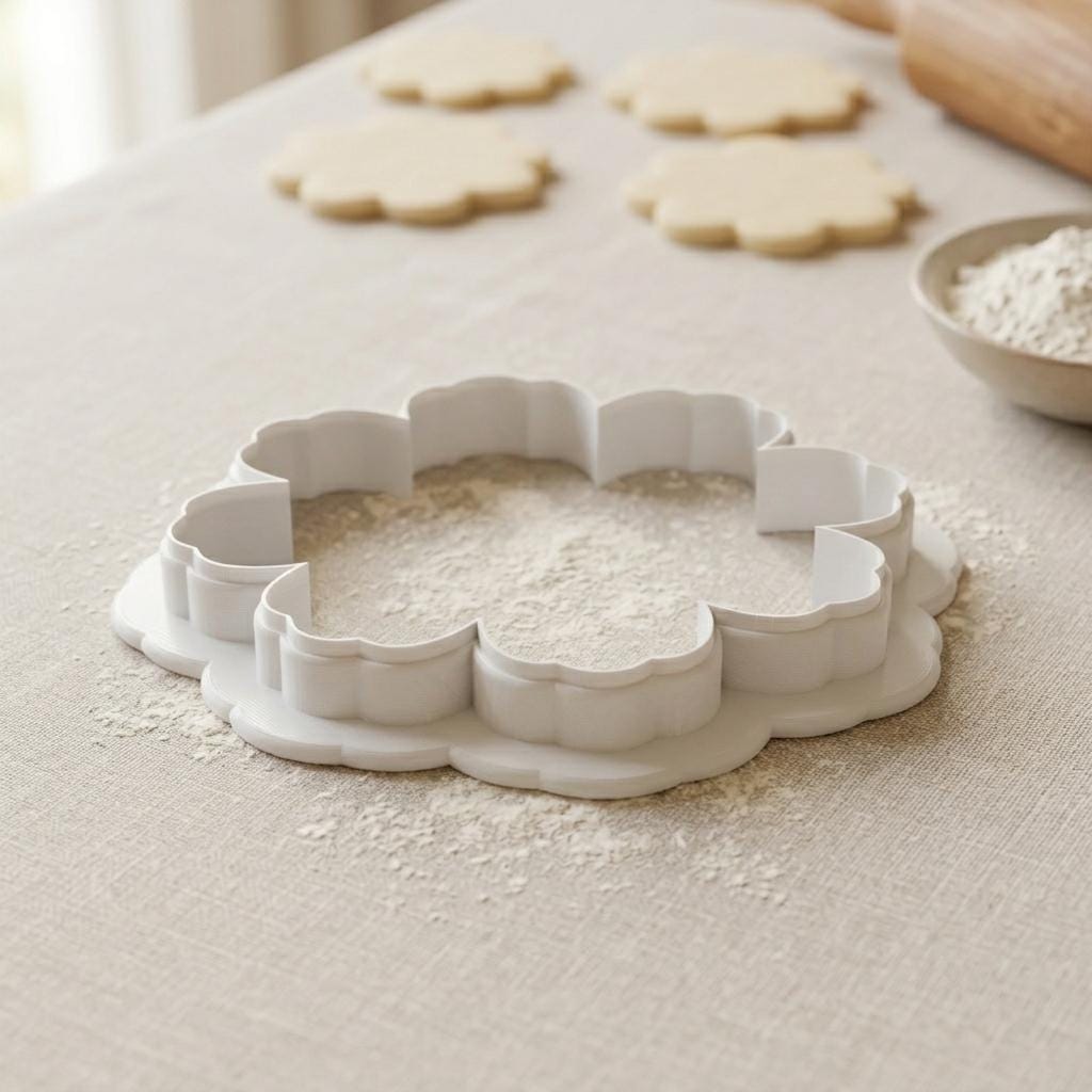 Cosmos Flower Cookie Cutter, 3D Printed for Cookies &amp; Fondant