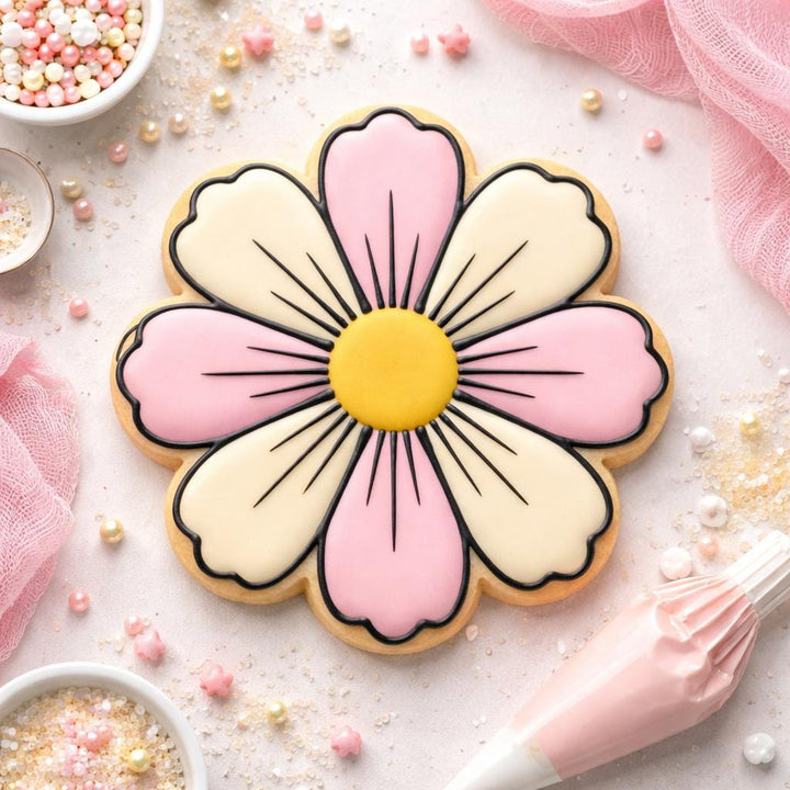 Cosmos Flower Cookie Cutter, 3D Printed for Cookies &amp; Fondant