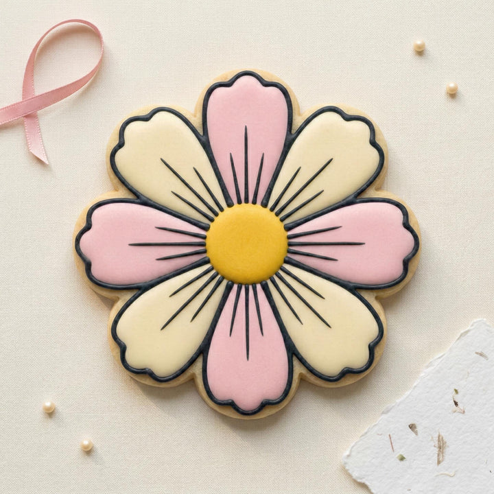 Cosmos Flower Cookie Cutter, 3D Printed for Cookies &amp; Fondant